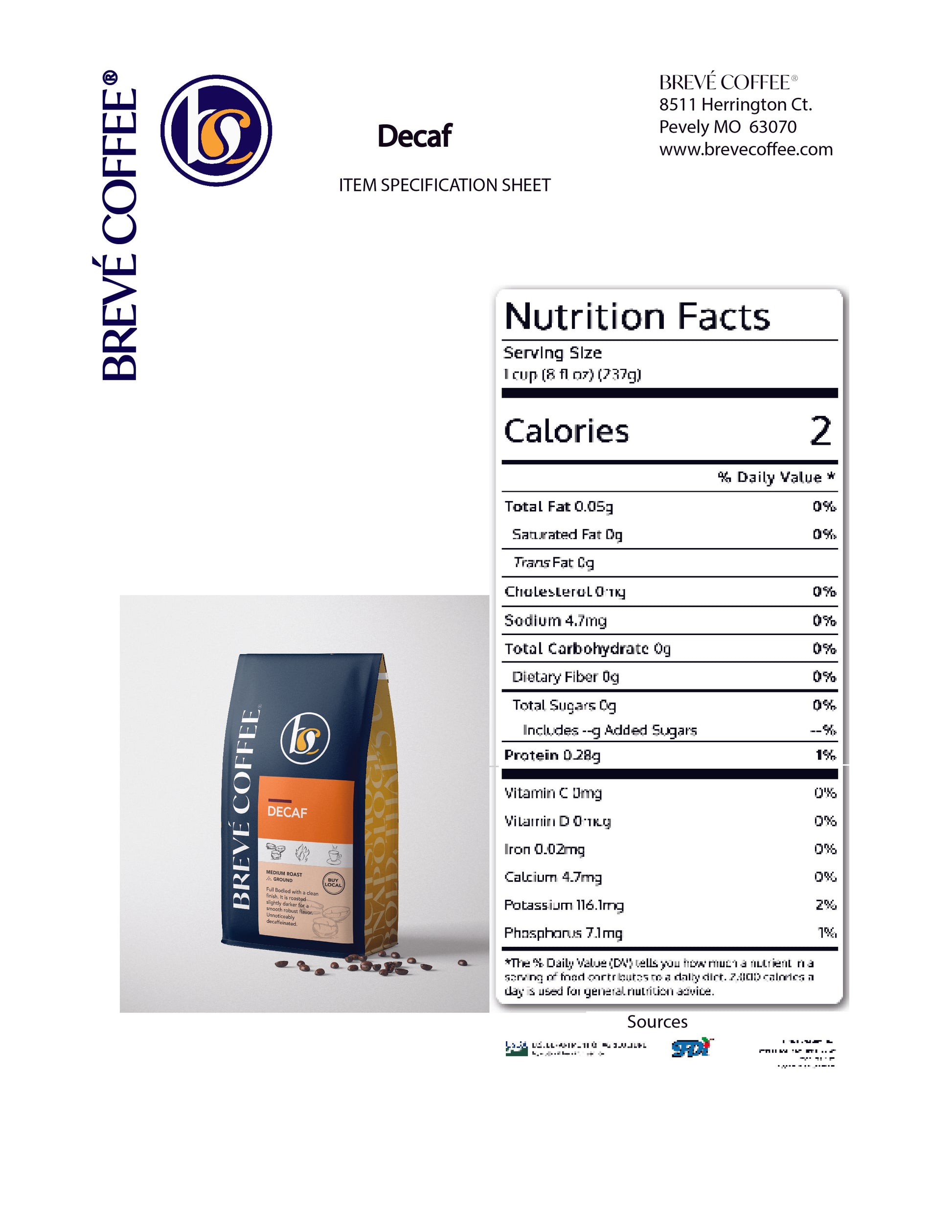 Decaf Brevé Coffee image 3